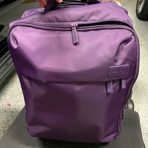 Purple Lipault Rolling Soft Carryon